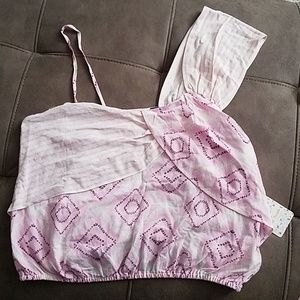 Free People NWT One Shoulder Top Size S